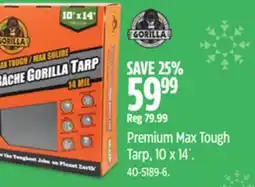 Canadian Tire Gorilla Premium Max Tough Tarp offer