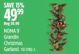 Canadian Tire NOMA 9´ Grandin Christmas Garland offer