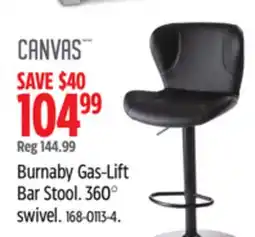 Canadian Tire Canvas Burnaby Gas-Lift Bar Stool offer