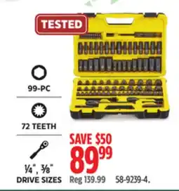 Canadian Tire Socket Set offer