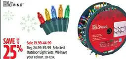 Canadian Tire For Living Selected Outdoor Light Sets offer