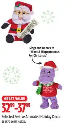 Canadian Tire Selected Festive Animated Holiday Decor offer