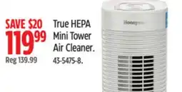 Canadian Tire Honeywell True HEPA Mini Tower Air Cleaner offer