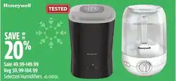Canadian Tire Selected Humidifiers offer