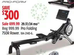 Canadian Tire Pro Folding 750R Rower offer