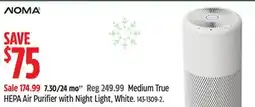 Canadian Tire NOMA Medium True HEPA Air Purifier with Night Light offer