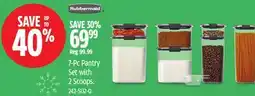 Canadian Tire Rubbermaid 7-Pc Pantry Set with 2 Scoops offer