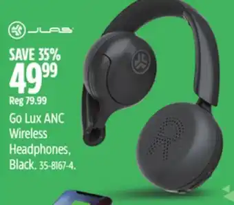 Canadian Tire Go Lux ANC Wireless Headphones, Black offer