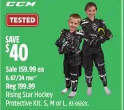 Canadian Tire Rising Star Hockey Protective Kit offer
