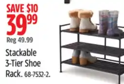 Canadian Tire Type A Stackable 3-Tier Shoe Rack offer
