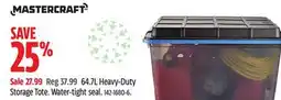 Canadian Tire Mastercraft 64.7L Heavy-Duty Storage Tote offer