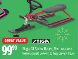Canadian Tire Stiga GT Snow Racer, Red offer