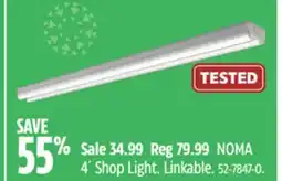 Canadian Tire NOMA 4´ Shop Light offer