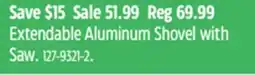 Canadian Tire Extendable Aluminum Shovel with Saw offer