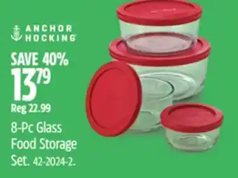 Canadian Tire 8-Pc Glass Food Storage Set offer