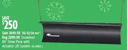 Canadian Tire Snowbear 84˝ Snow Plow with Actuator Lift System offer