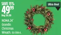 Canadian Tire NOMA 24˝ Grandin Christmas Wreath offer
