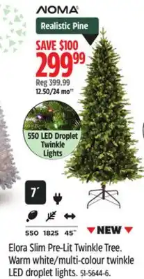 Canadian Tire multi-colour twinkle LED droplet lights offer