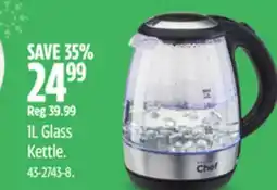 Canadian Tire Master Chef 1L Glass Kettle offer