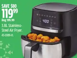 Canadian Tire Vida by PADERNO 3.8L Stainless- Steel Air Fryer offer