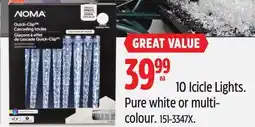Canadian Tire NOMA 10 Icicle Lights offer