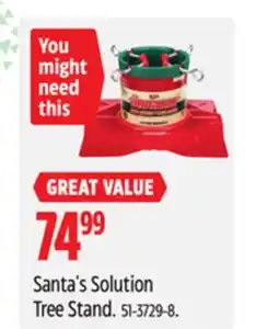 Canadian Tire Santa's Solution Tree Stand offer