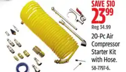Canadian Tire Mastercraft 20-Pc Air Compressor Starter Kit with Hose offer