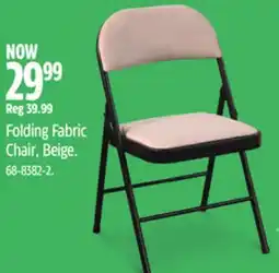 Canadian Tire Folding Fabric Chair, Beige offer