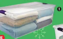 Canadian Tire Sterilite 104L Clearview Tote with Latch offer