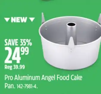 Canadian Tire Paderno Pro Aluminum Angel Food Cake Pan offer