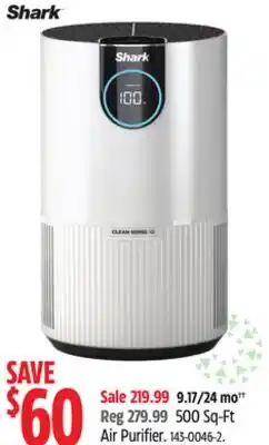 Canadian Tire Shark 500 Sq-Ft Air Purifier offer