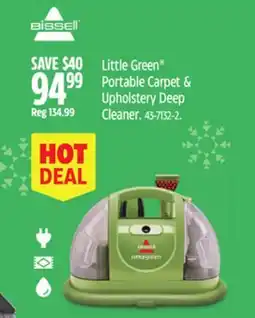 Canadian Tire Bissell Little Green Portable Carpet & Upholstery Deep Cleaner offer
