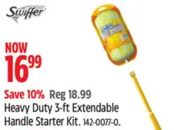 Canadian Tire Swiffer Heavy Duty 3-ft Extendable Handle Starter Kit offer
