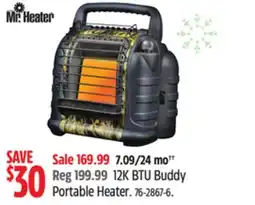 Canadian Tire Mr. Heater 12K BTU Buddy Portable Heater offer