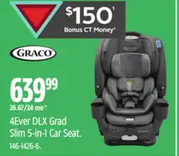 Canadian Tire Graco 4Ever DLX Grad Slim 5-in-1 Car Seat offer