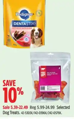 Canadian Tire Selected Dog Treats offer