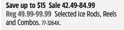 Canadian Tire Shimano Selected Ice Rods, Reels and Combos offer