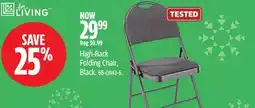 Canadian Tire High-Back Folding Chair offer