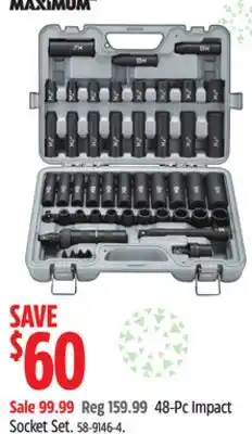 Canadian Tire Maximum 48-Pc Impact Socket Set offer
