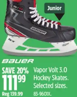 Canadian Tire Bauer Vapor Volt 3.0 Hockey Skates offer
