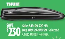 Canadian Tire THULE Selected Cargo Boxes offer
