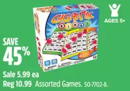 Canadian Tire Assorted Games offer