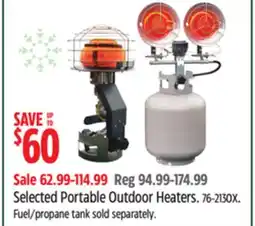 Canadian Tire Remington Selected Portable Outdoor Heaters offer