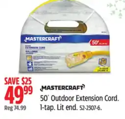 Canadian Tire Mastercraft 50´ Outdoor Extension Cord offer