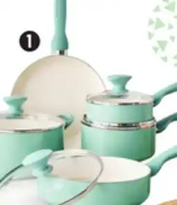 Canadian Tire Green pan Ceramic 11-Pc Cookware Set offer