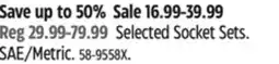Canadian Tire MAXIMUM Selected Socket Sets offer