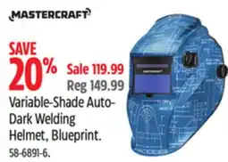 Canadian Tire Variable-Shade Auto- Dark Welding Helmet, Blueprint offer