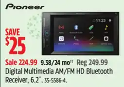 Canadian Tire Pioneer Digital Multimedia AM/FM HD Bluetooth Receiver offer