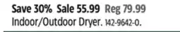 Canadian Tire type A Indoor/Outdoor Dryer offer