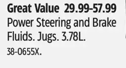 Canadian Tire Power Steering and Brake Fluids offer